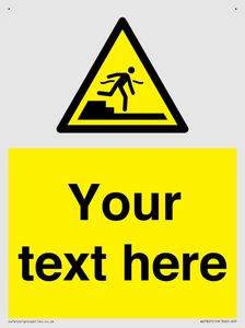 Custom warning Submerged step or steps